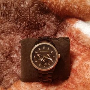 Michael Kors tortoise shell watch